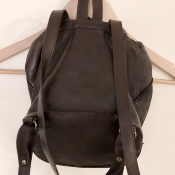 Armani Exchange  A/X Glove Leather Studded Backpack Rucksack Book Bag Purse